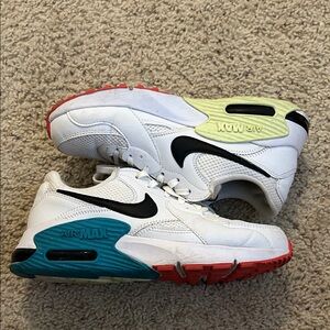 Nike Air Max White with Multicolor Accents